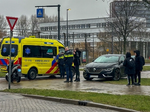 Scooterrijder gewond bij aanrijding